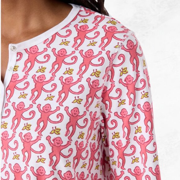 Roller Rabbit Monkey Pajama Top - Picture 2 of 7